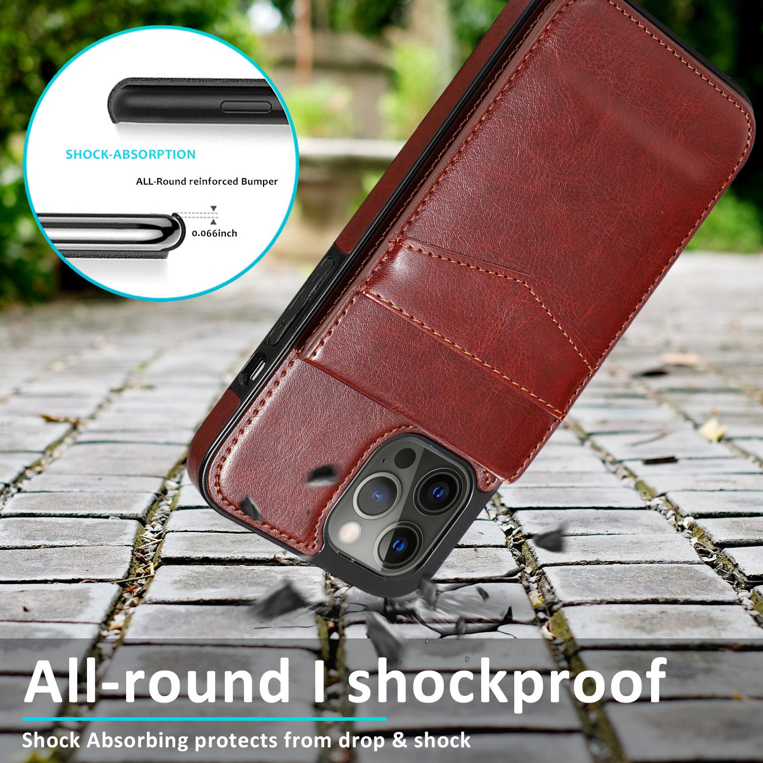 Luxury Flip Leather Wallet iPhone Case – Credit Card Holder, Kickstand, Premium & Durable Protection | Case for iPhone