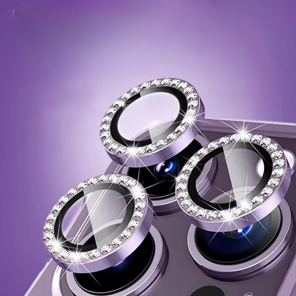 Premium Metal Camera Lens Protector – Tempered Glass Lens Cover Ring with Scratch Resistance, Shock Protection, Anti-Dust Coating and Precision Camera Protection