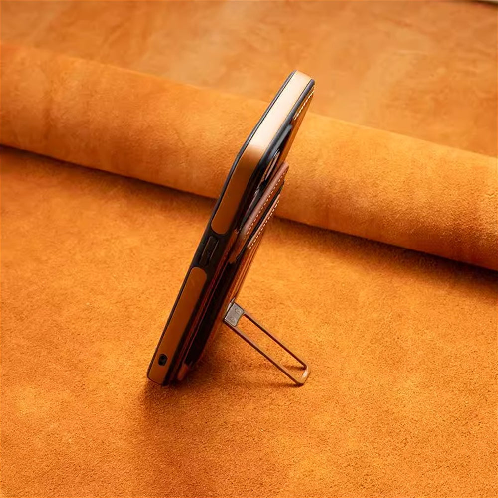 Luxury Detachable Wallet Leather iPhone Case – Magnetic Card Slot, Shockproof Protection, Hollow Logo Back Cover, Premium Design for iPhone Models