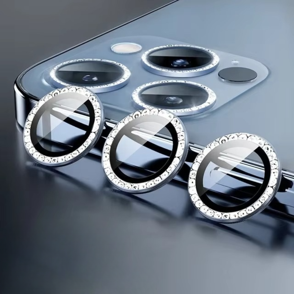 Premium Metal Camera Lens Protector – Tempered Glass Lens Cover Ring with Scratch Resistance, Shock Protection, Anti-Dust Coating and Precision Camera Protection