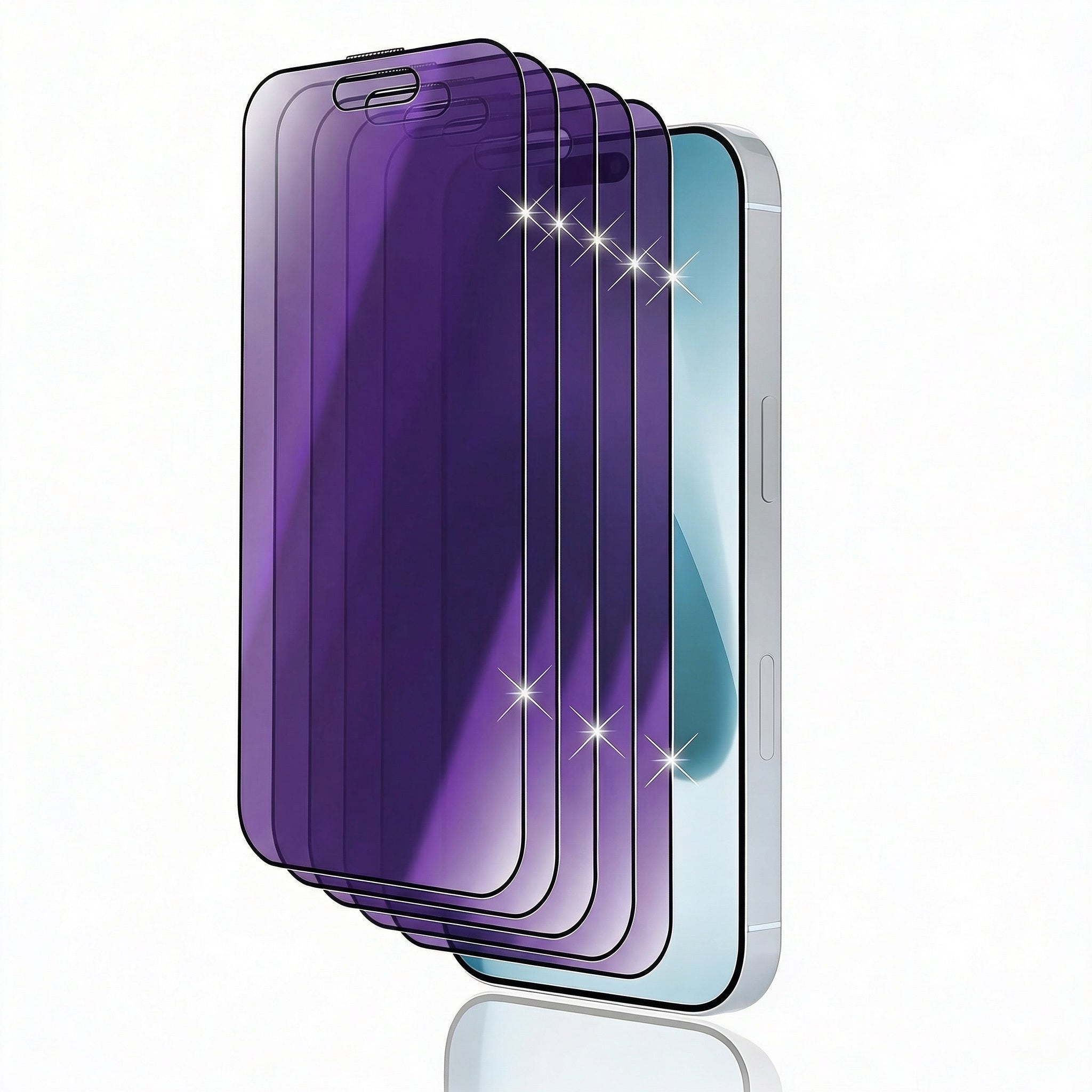 Premium Privacy Screen Protector for iPhone – Anti Blue Light Tempered Glass with Anti-Spy Protection, Scratch Resistance and Full Coverage