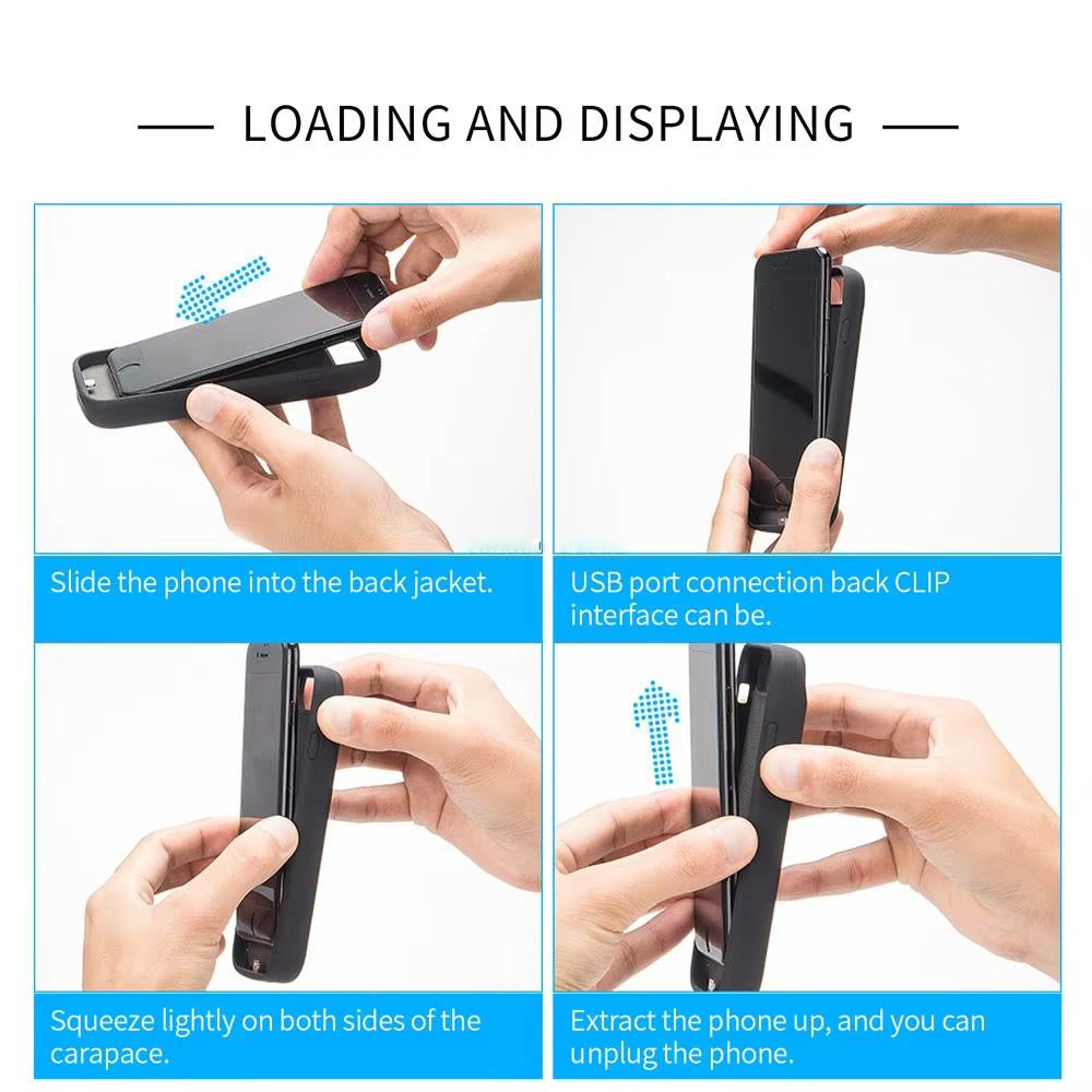 Robust Apple iPhone Case MagSafe Compatible, Camera Lens & Screen Protection, Ultra Thin Shockproof Magnetic Full All Around Protection Cover with External Battery Power Bank