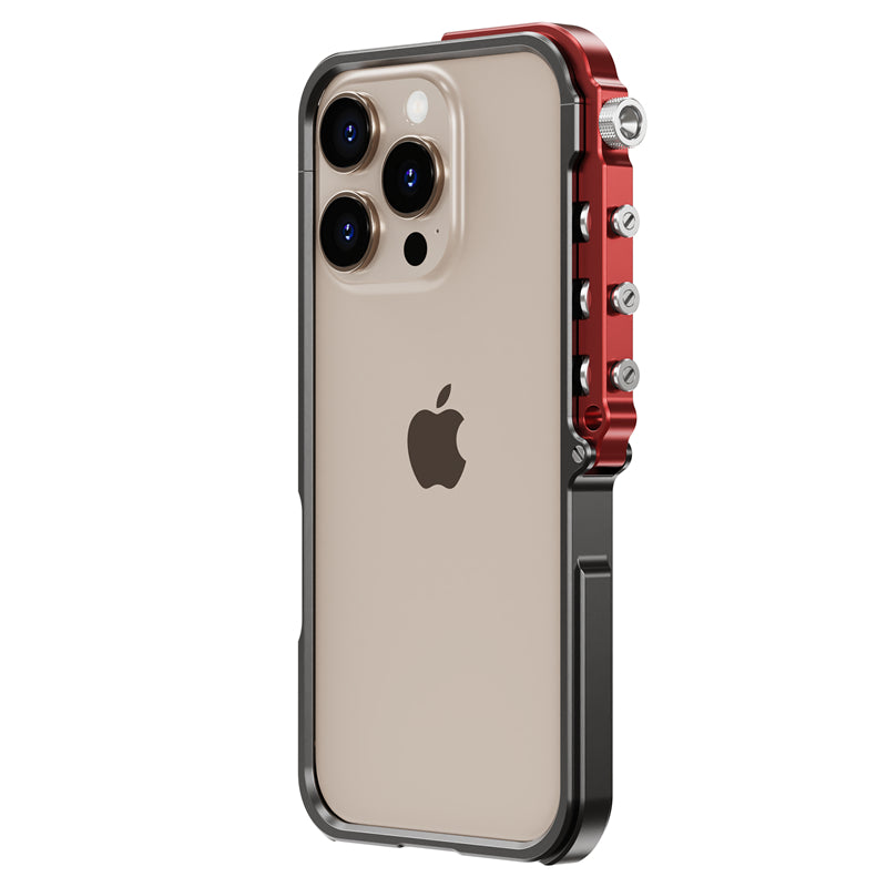 Luxury Aluminum Alloy Armor Frame iPhone Case – 360° Mechanical Metal Bumper for iPhone Models, Durable and Stylish Design
