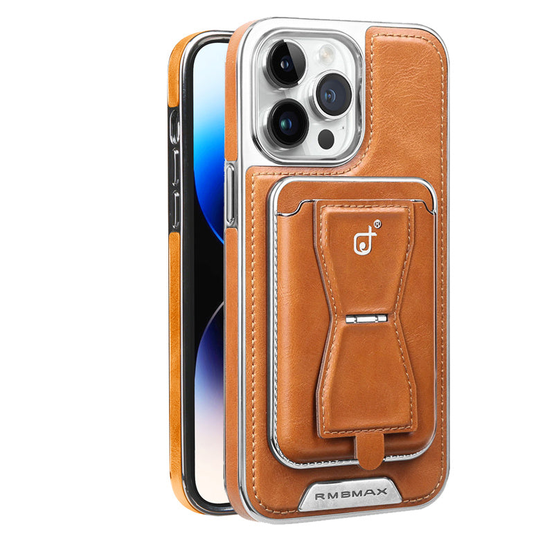 Luxury Leather Wallet Stand iPhone Case – Card Holder, Premium Protection, Durable Flip Cover, and Stylish Design for iPhone Models