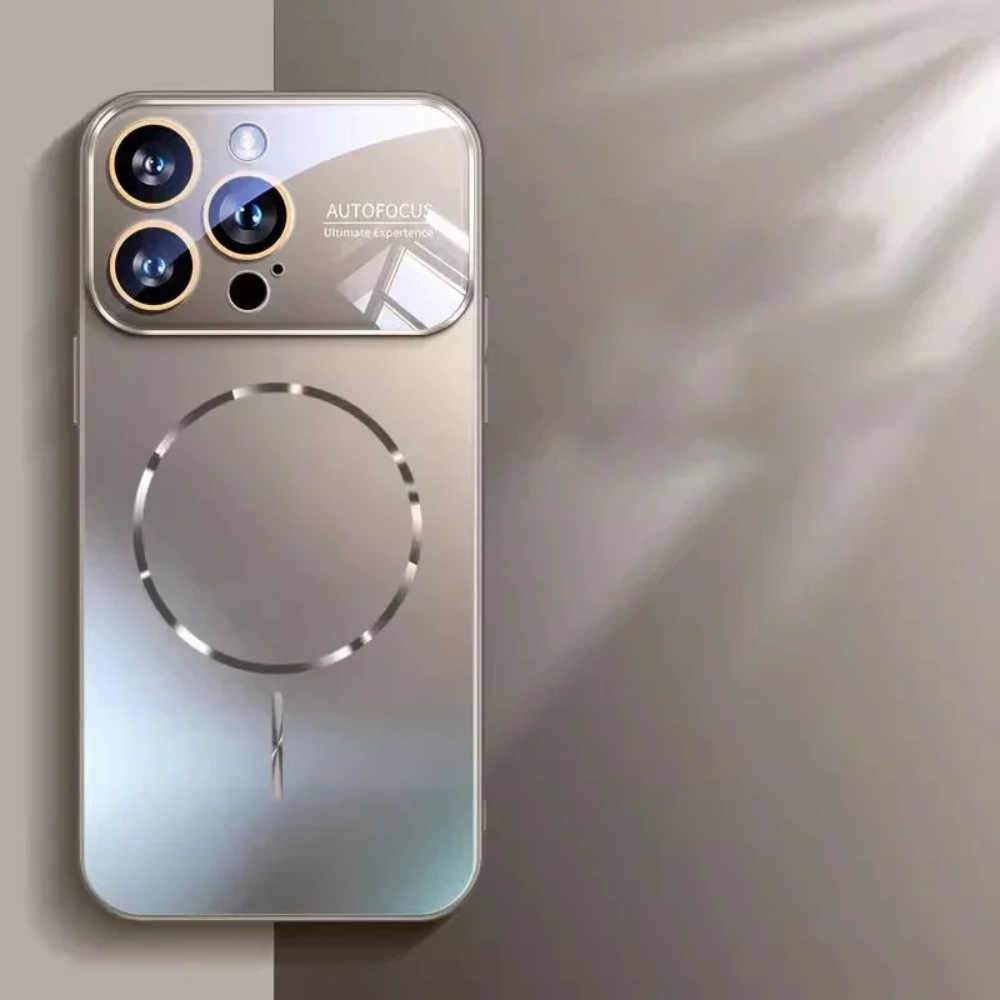 Luxury iPhone Case MagSafe Compatible Magnetic Shockproof Cover with Camera Lens Protection Ultra Thin Full Protection Anti-Glare Nano Matte Hard Back