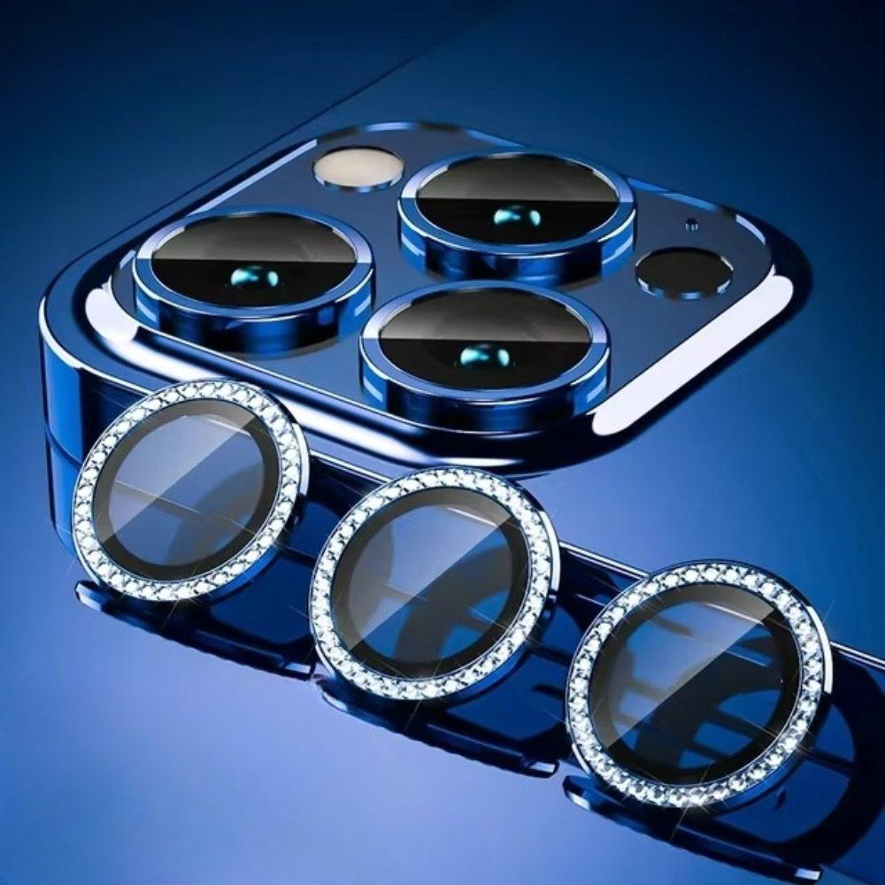 Premium Metal Camera Lens Protector – Tempered Glass Lens Cover Ring with Scratch Resistance, Shock Protection, Anti-Dust Coating and Precision Camera Protection