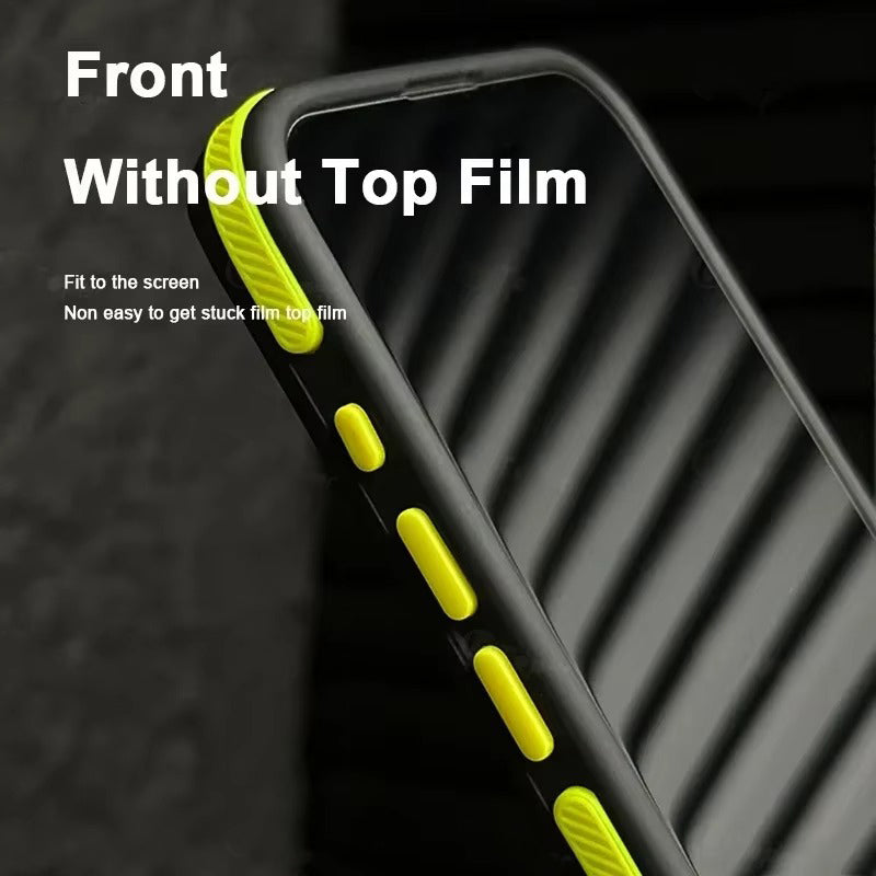 Premium Apple iPhone Case, MagSafe Compatible, Camera Lens & Screen Protection, Ultra Thin, Shockproof, Magnetic Full All Around Cover – Bicolor Matte Frosted Magnetic Case with Translucent Hard Bumper Design