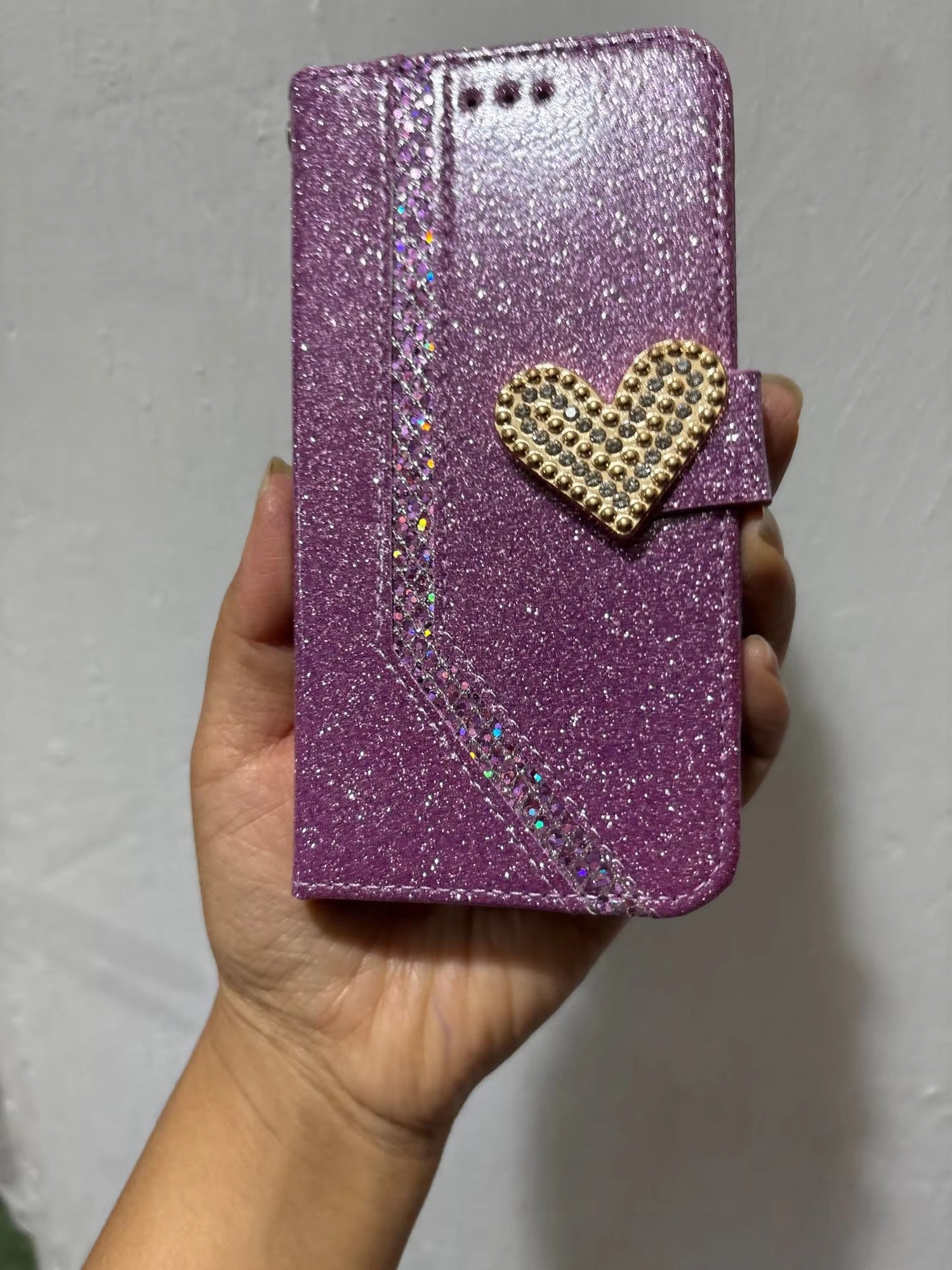 Luxury Apple iPhone Case, MagSafe Compatible, Camera Lens and Screen Protection, Ultra Thin, Shockproof, Magnetic, Full All Around Protection, Shiny Leather Wallet Cover