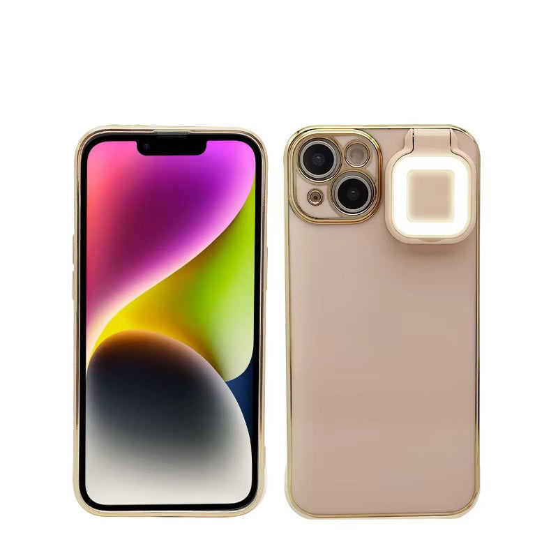 Premium Apple iPhone Case, MagSafe Compatible, Camera Lens and Screen Protection, Ultra Thin, Shockproof, Magnetic, Full All Around Protection, LED Selfie Ring Light Cover