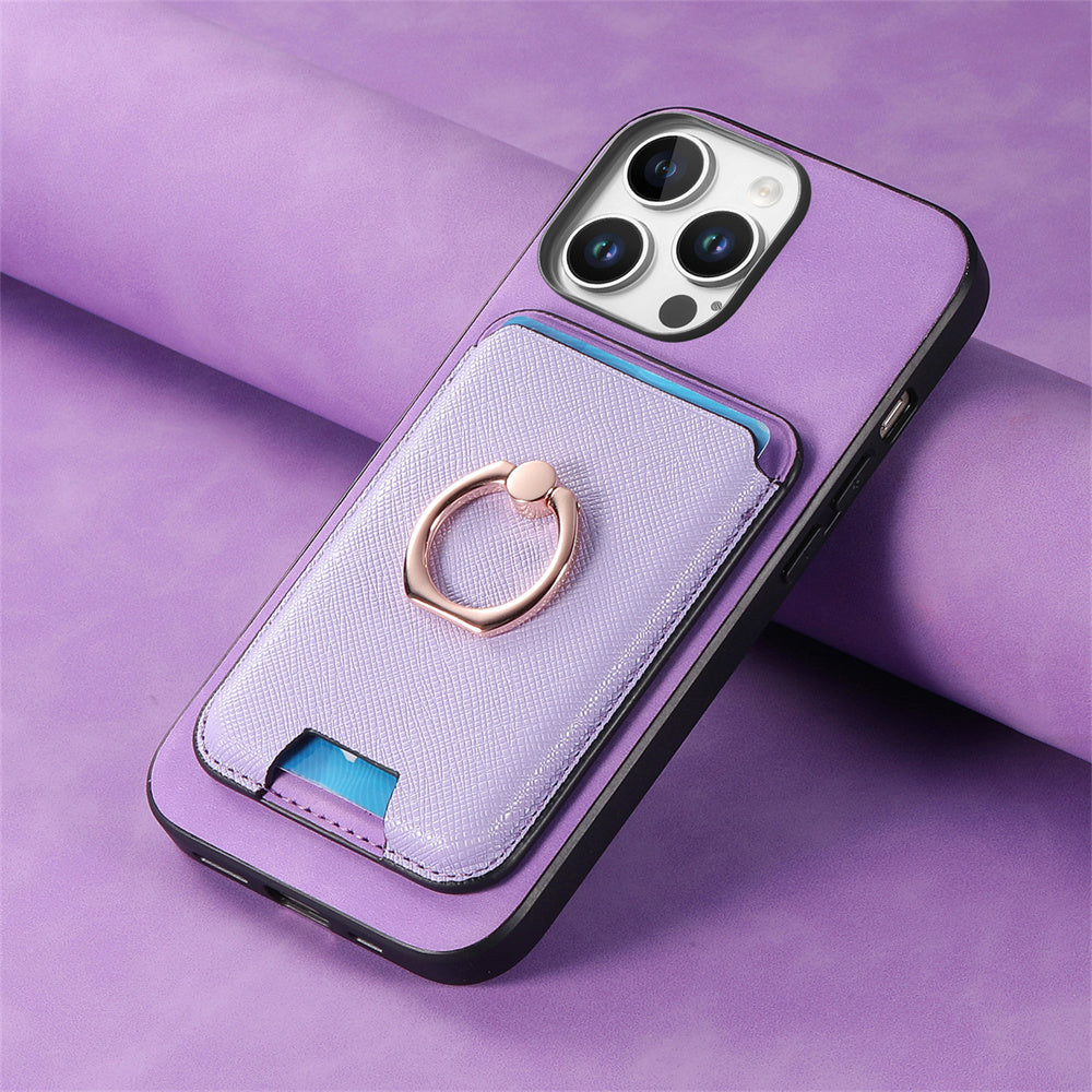 Luxury Detachable Magnetic Wallet iPhone Case – Card Holder, Ring Stand, Shockproof Protection for Secure and Convenient Use
