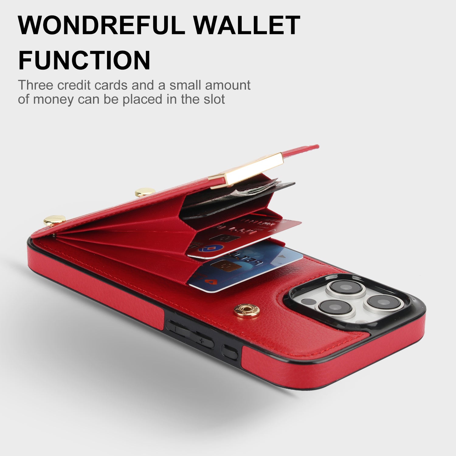 Shockproof Leather Wallet iPhone Case – Flip Cover with Card Holder, Secure Pocket, Durable Protection for iPhone Models
