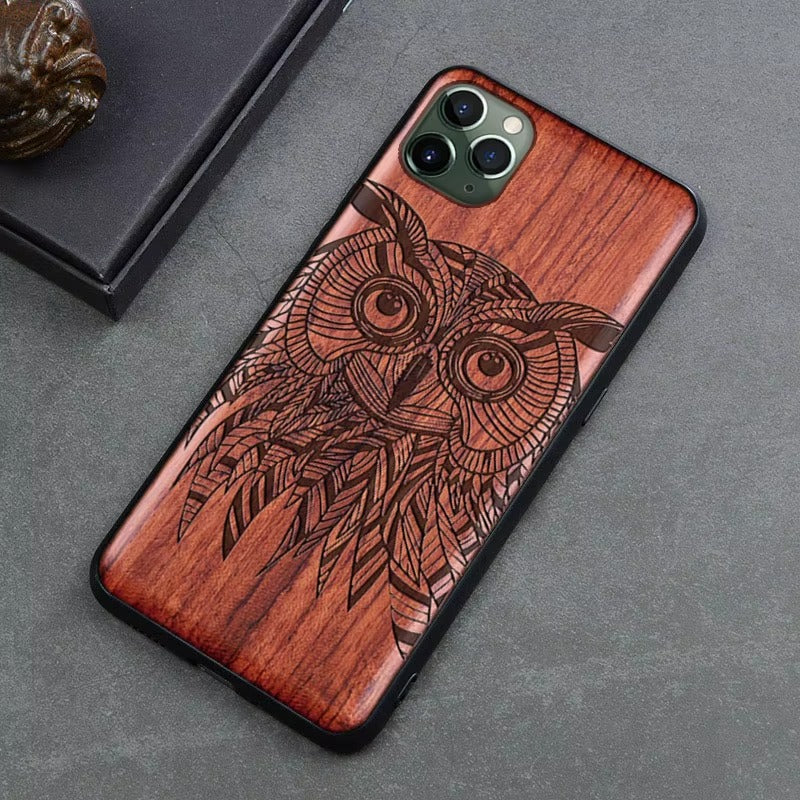 Premium Apple iPhone Case, MagSafe Compatible, Camera Lens Protection, Screen Protection, Ultra Thin, Real Wood Cover