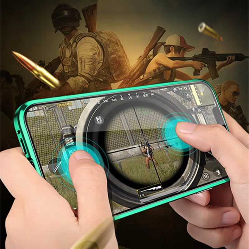 Premium Apple iPhone Case Compatible Camera Lens & Screen Protector Ultra Thin Shockproof Magnetic Full All Around Protection