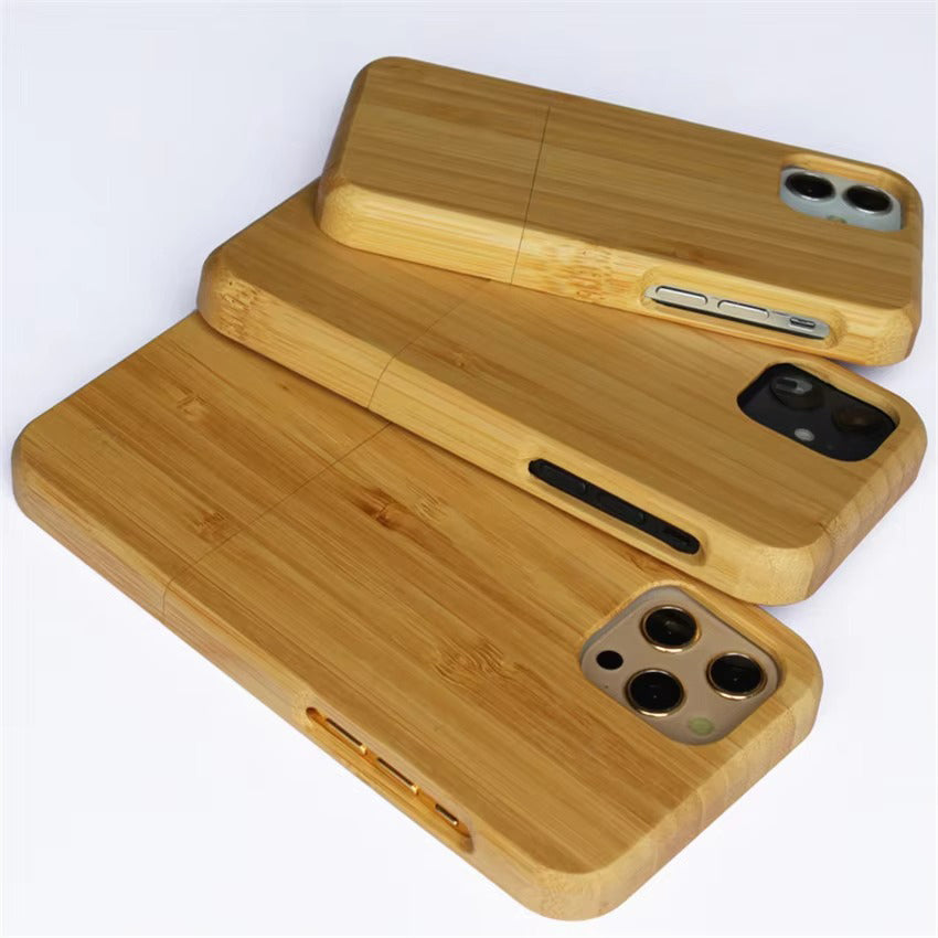 Luxury Apple iPhone Case, MagSafe Compatible, Camera Lens Protection, Screen Protection, Ultra Thin, Shockproof, Magnetic, Full All Around Protection, Wooden Back Cover
