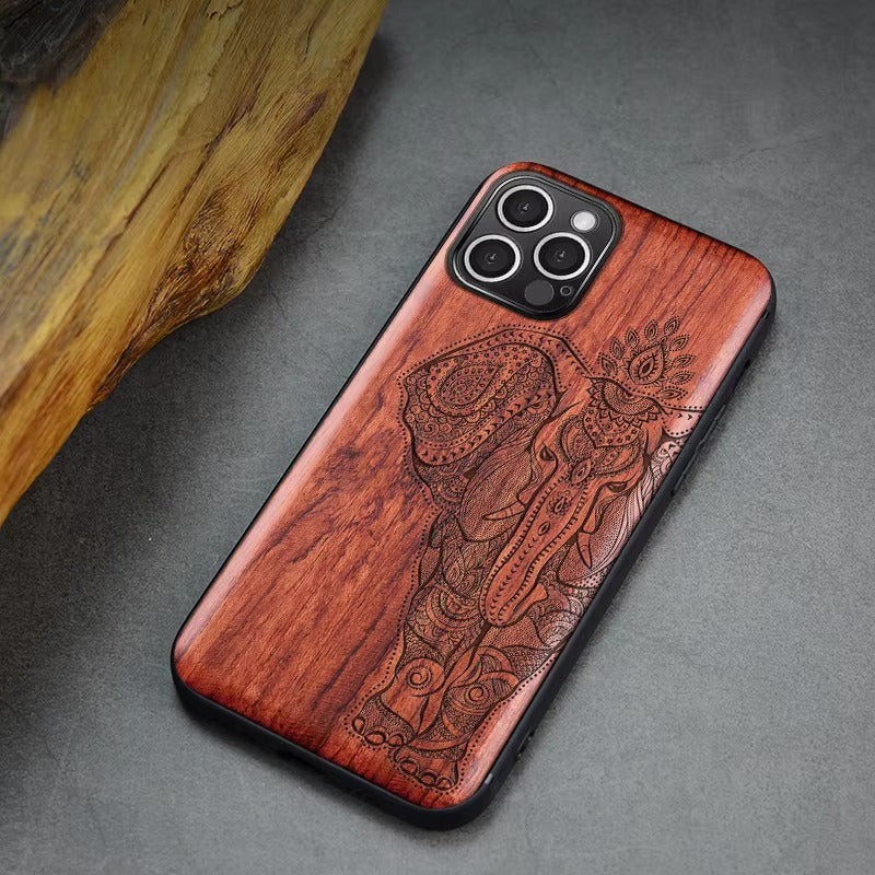 Premium Apple iPhone Case, MagSafe Compatible, Camera Lens Protection, Screen Protection, Ultra Thin, Real Wood Cover