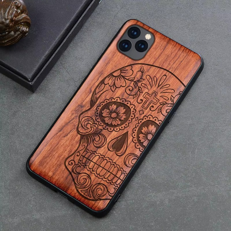 Premium Apple iPhone Case, MagSafe Compatible, Camera Lens Protection, Screen Protection, Ultra Thin, Real Wood Cover