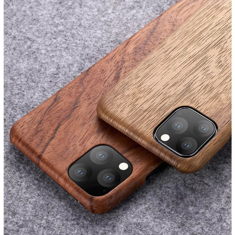 Premium Apple iPhone Case, MagSafe Compatible, Camera Lens Protection, Screen Protection, Ultra Thin, Shockproof, Magnetic, Full All Around Protection, Natural Bamboo Wood Cover