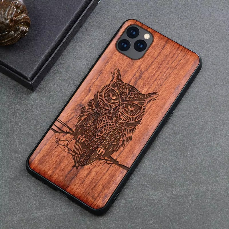 Premium Apple iPhone Case, MagSafe Compatible, Camera Lens Protection, Screen Protection, Ultra Thin, Real Wood Cover