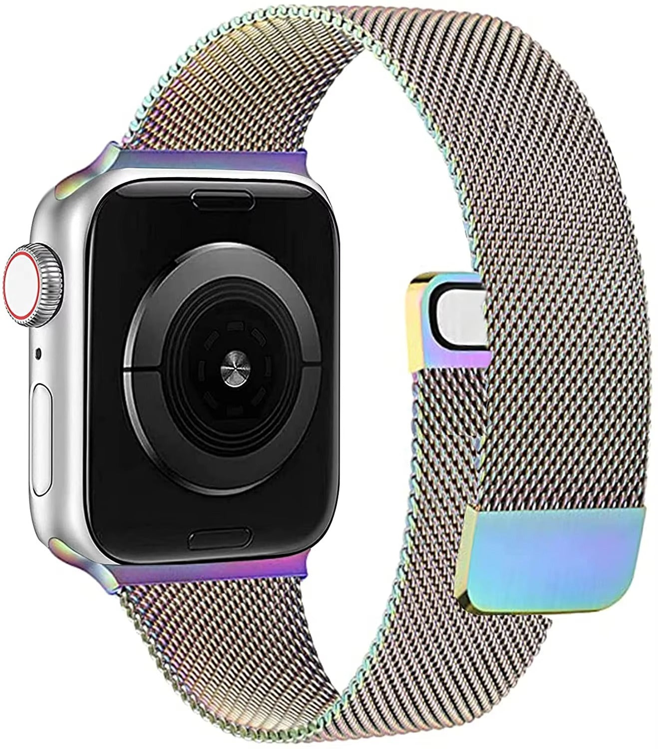 Luxury Magnetic Stainless Steel Watch Band – Adjustable Milanese Loop , Slim Metal Bracelet for 40–49mm Smartwatches