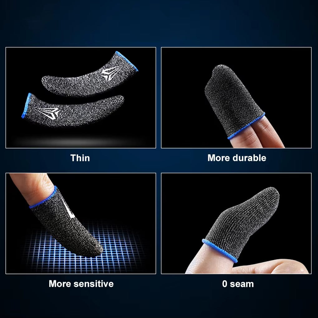 High Quality Gaming Finger Sleeves for iPhone – 10-Pack Breathable Anti-Slip Touchscreen Thumb Gloves for Mobile Gamers