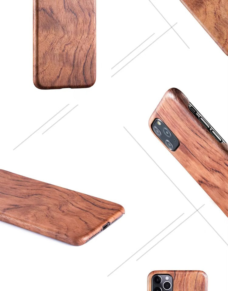 Premium Apple iPhone Case, MagSafe Compatible, Camera Lens Protection, Screen Protection, Ultra Thin, Shockproof, Magnetic, Full All Around Protection, Natural Bamboo Wood Cover