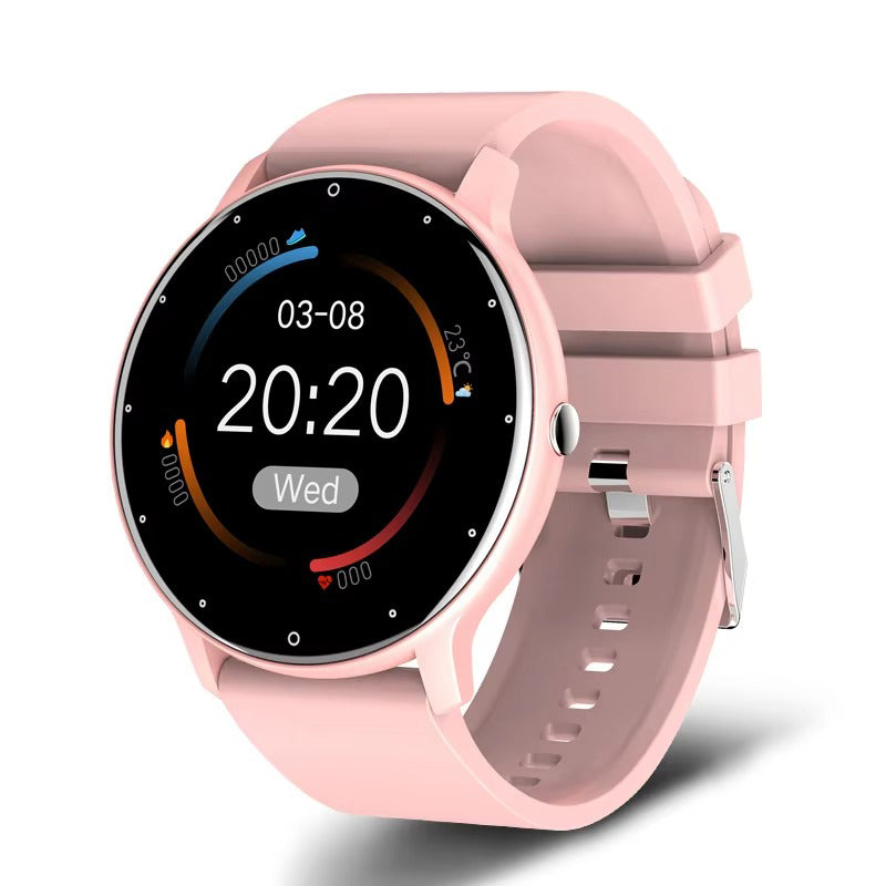 Premium Smartwatch for iPhone – Full Touchscreen Fitness Tracker with Bluetooth, Heart Rate Monitor, IP67 Waterproof