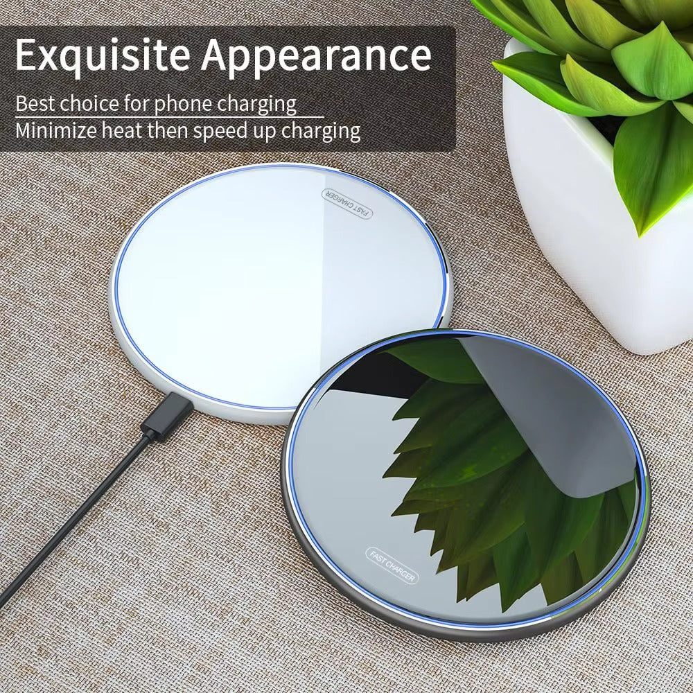 Premium, 30W Wireless Charging Pad – Fast Charger for iPhone, AirPods Pro, Qi-Enabled Devices, Quick Charge Station for Desk