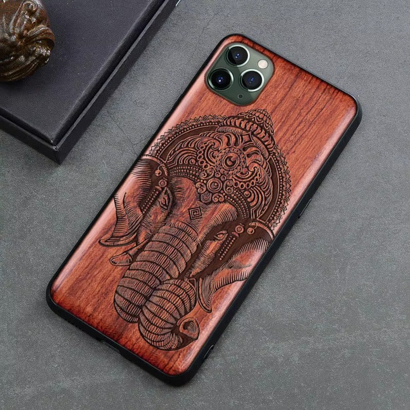 Premium Apple iPhone Case, MagSafe Compatible, Camera Lens Protection, Screen Protection, Ultra Thin, Real Wood Cover