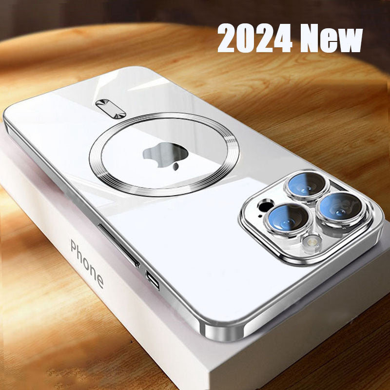 Luxury Ultra-Thin iPhone Case - MagSafe Compatible, Clear Transparent, Shockproof, Scratch-Resistant Hard PC Cover