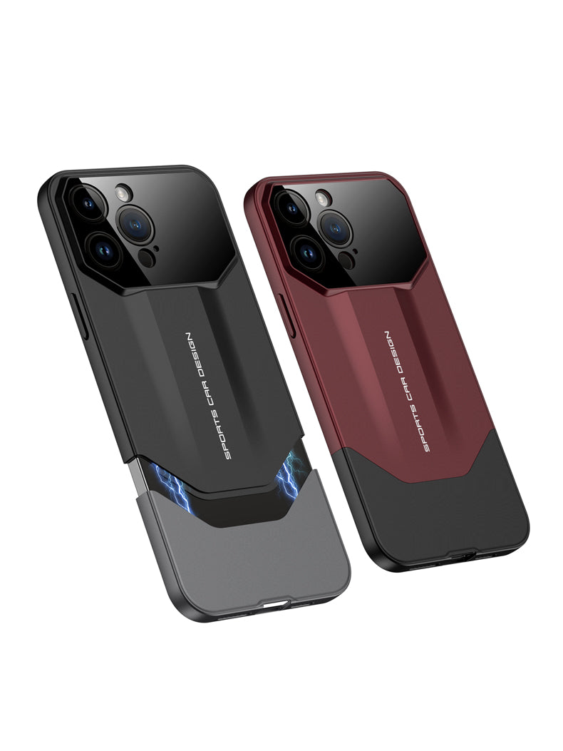 Luxury Frosted Plastic iPhone Case – TPU All-Inclusive Lens Protection Cover for iPhone Models, Sleek and Durable Design