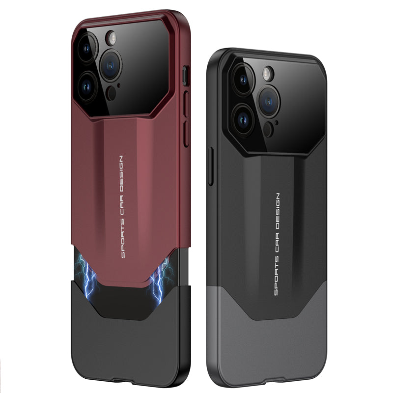 Luxury Frosted Plastic iPhone Case – TPU All-Inclusive Lens Protection Cover for iPhone Models, Sleek and Durable Design