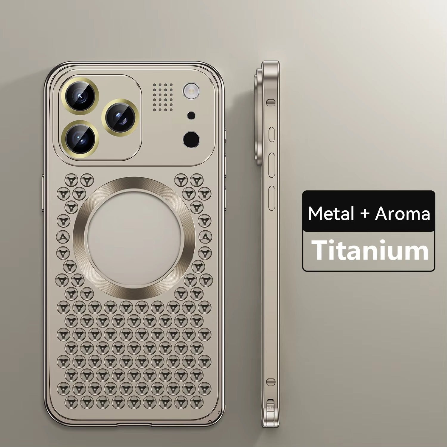 Premium Aluminum Alloy Magnetic iPhone Case – Heat Dissipation Metal Frame Cover with Shockproof Anti-Fall Protection and Camera Lens Guard