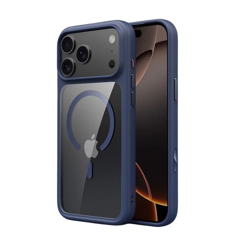 Premium Clear MagSafe iPhone Case – Shockproof Armor Protective Cover with Camera Control Button, Anti-Scratch Transparent Back