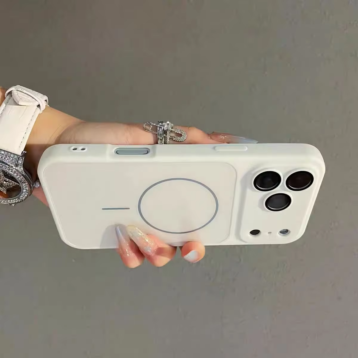 Premium MagSafe iPhone Case – Matte Shockproof Protective Cover with Glass Camera Lens Guard, Camera Control Button and Anti-Fingerprint Finish