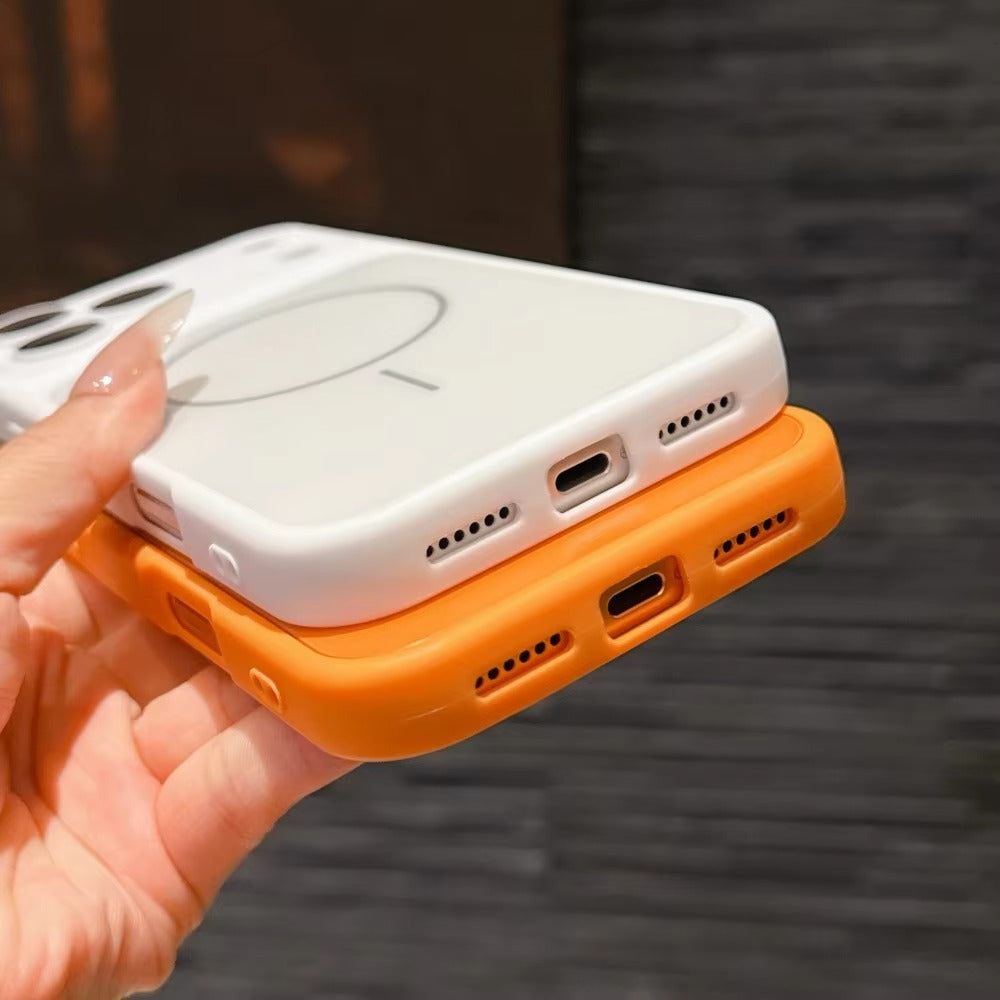 Premium MagSafe iPhone Case – Matte Shockproof Protective Cover with Glass Camera Lens Guard, Camera Control Button and Anti-Fingerprint Finish