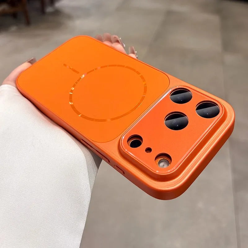 Premium MagSafe iPhone Case – Matte Shockproof Protective Cover with Glass Camera Lens Guard, Camera Control Button and Anti-Fingerprint Finish