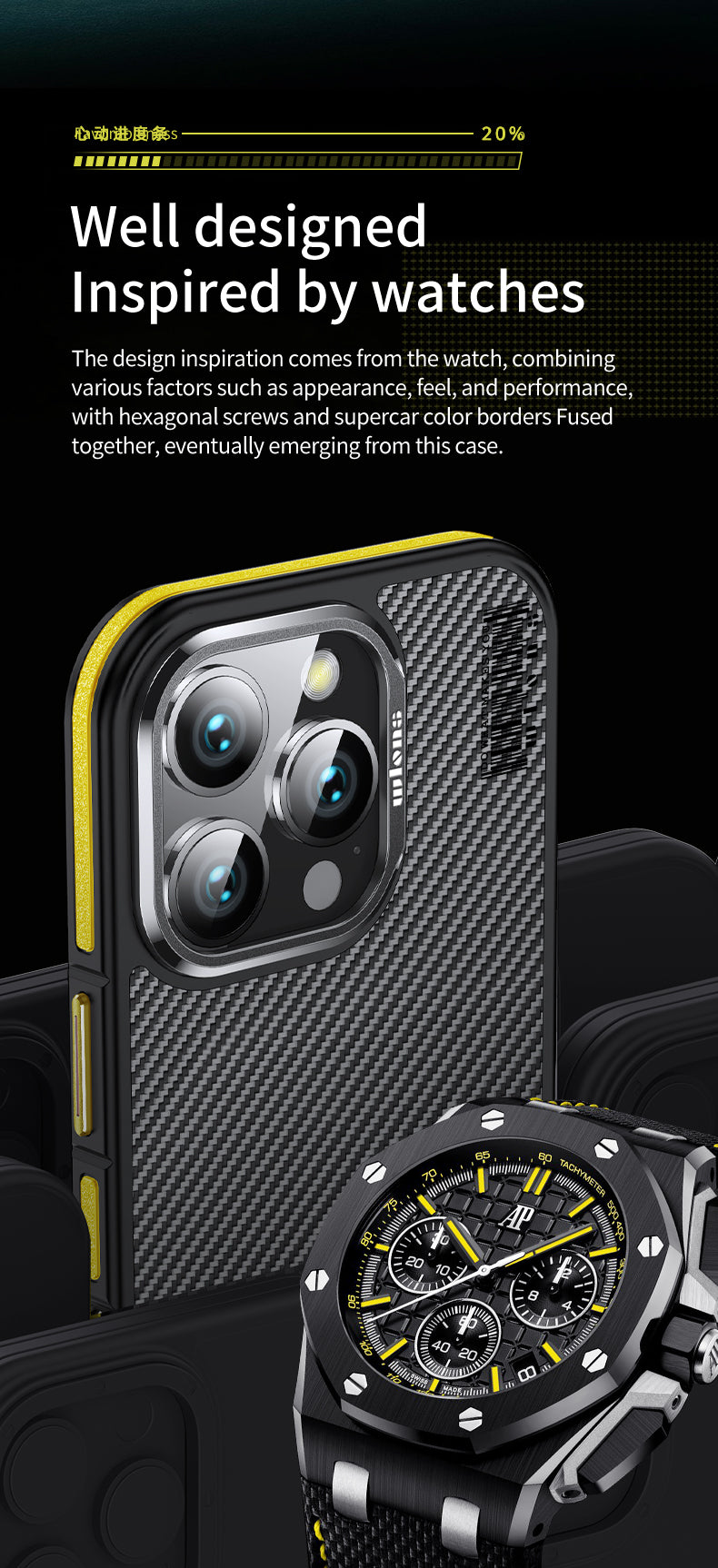 Premium 100% Aramid Fiber Kevlar iPhone Case – 600D Lightweight Compatible Ultra-Thin Protective Cover for iPhone Models