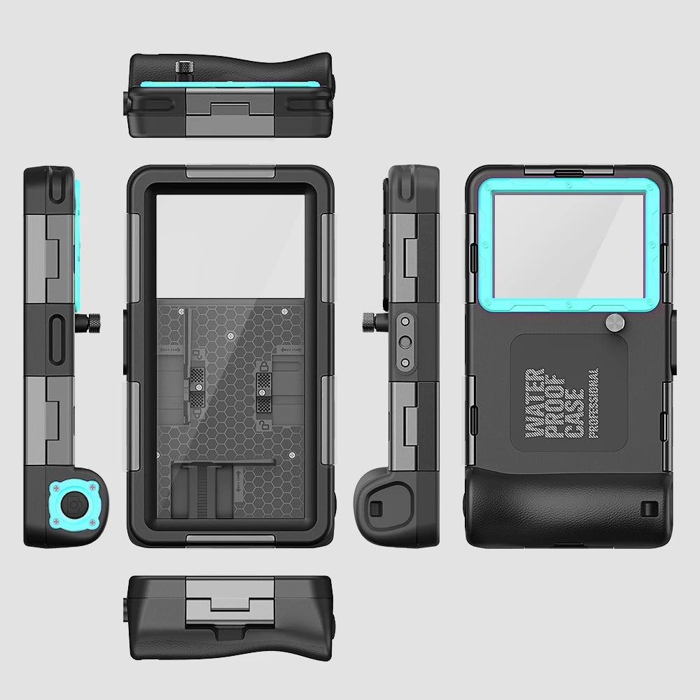 IP68 Waterproof iPhone Case – Full Body Shockproof Cover with 15m Underwater Protection, Anti-Scratch Seal and Secure Lanyard for Diving