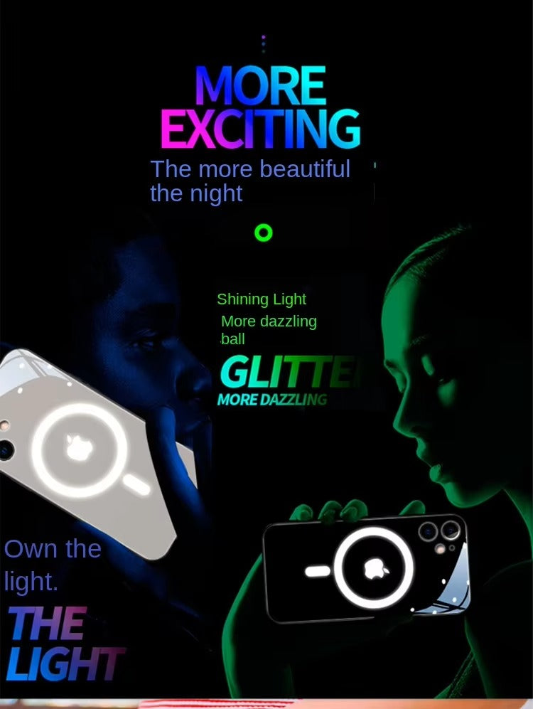 Premium Apple iPhone Case, MagSafe Compatible, Camera Lens and Screen Protection, Ultra Thin, Shockproof, Magnetic, Full All Around Protection, Flash Call LED Cover