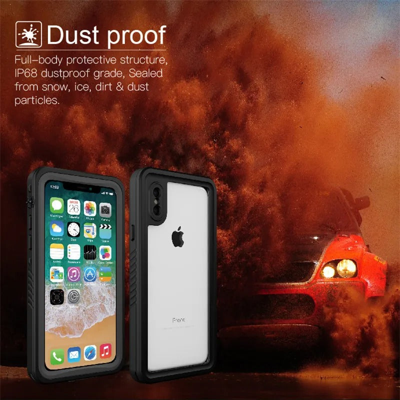 Premium Waterproof Apple iPhone Case, MagSafe Compatible, Ultra Thin Magnetic Shockproof Full Protection Cover with IP68 Seal for Diving, Swimming, and Underwater Use