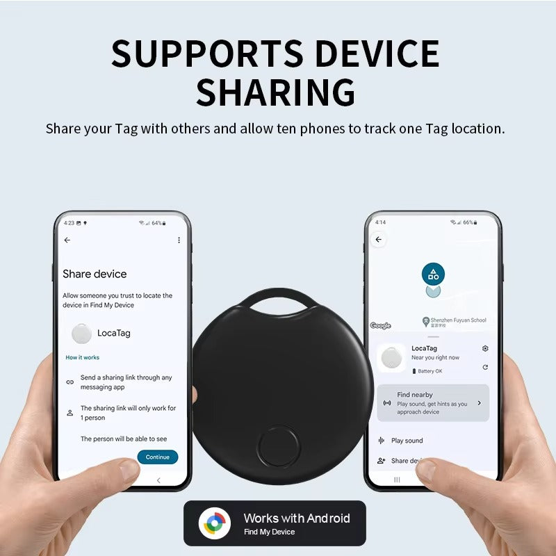 Smart Bluetooth GPS Tracker Compatible with Apple Find My – MFI Certified AirTag Replacement for Wallet, Keys, Bike, Bag – Anti-Lost Finder with Sound Alert & Long Battery Life