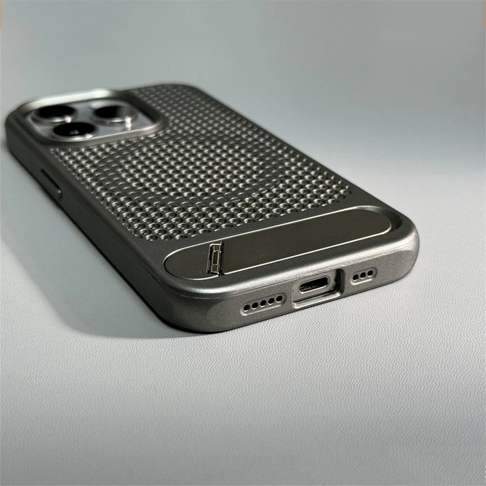 Luxury Apple iPhone Case, MagSafe Compatible, Camera Lens & Screen Protection, Ultra Thin, Shockproof, Magnetic Full All Around Cover – Breathable Heat Dissipation Case with Titanium Hard Back & Wireless Charging Support