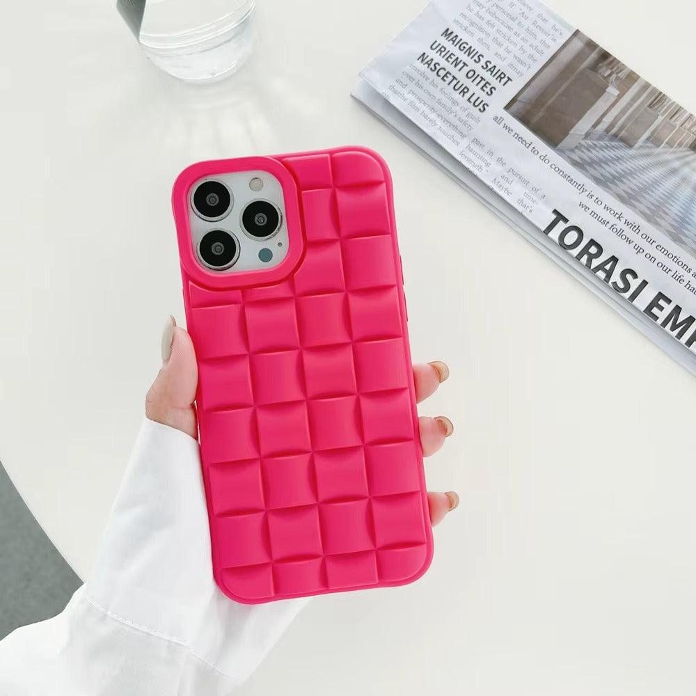 Premium Apple iPhone Case, MagSafe Compatible, Camera Lens & Screen Protection, Ultra Thin, Shockproof, Magnetic Full All Around Cover – 3D Weave Soft Liquid Silicone Case with Shockproof Back Shell Design
