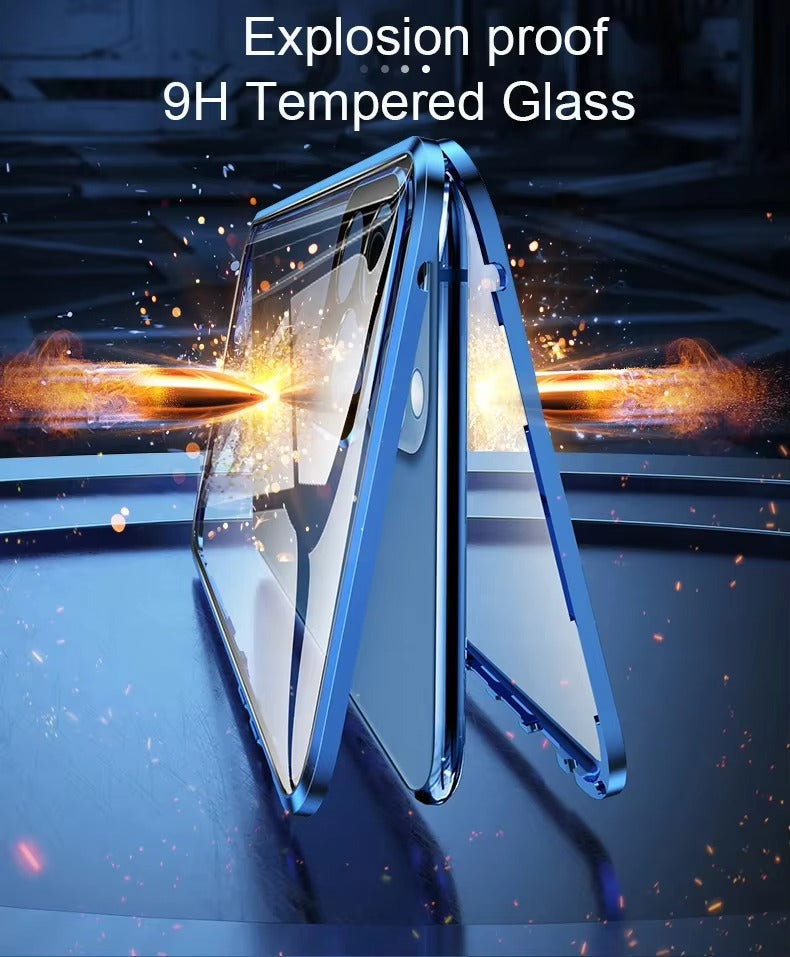 High Quality Apple iPhone Case Compatible, Camera & Screen Protection, Ultra Thin Magnetic Full All Around Protection Cover