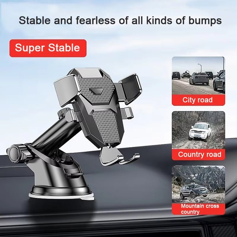 Premium Suction Cup Car Phone Holder for iPhone – Windshield & Dashboard Mount, Mobile Stand for Apple Devices