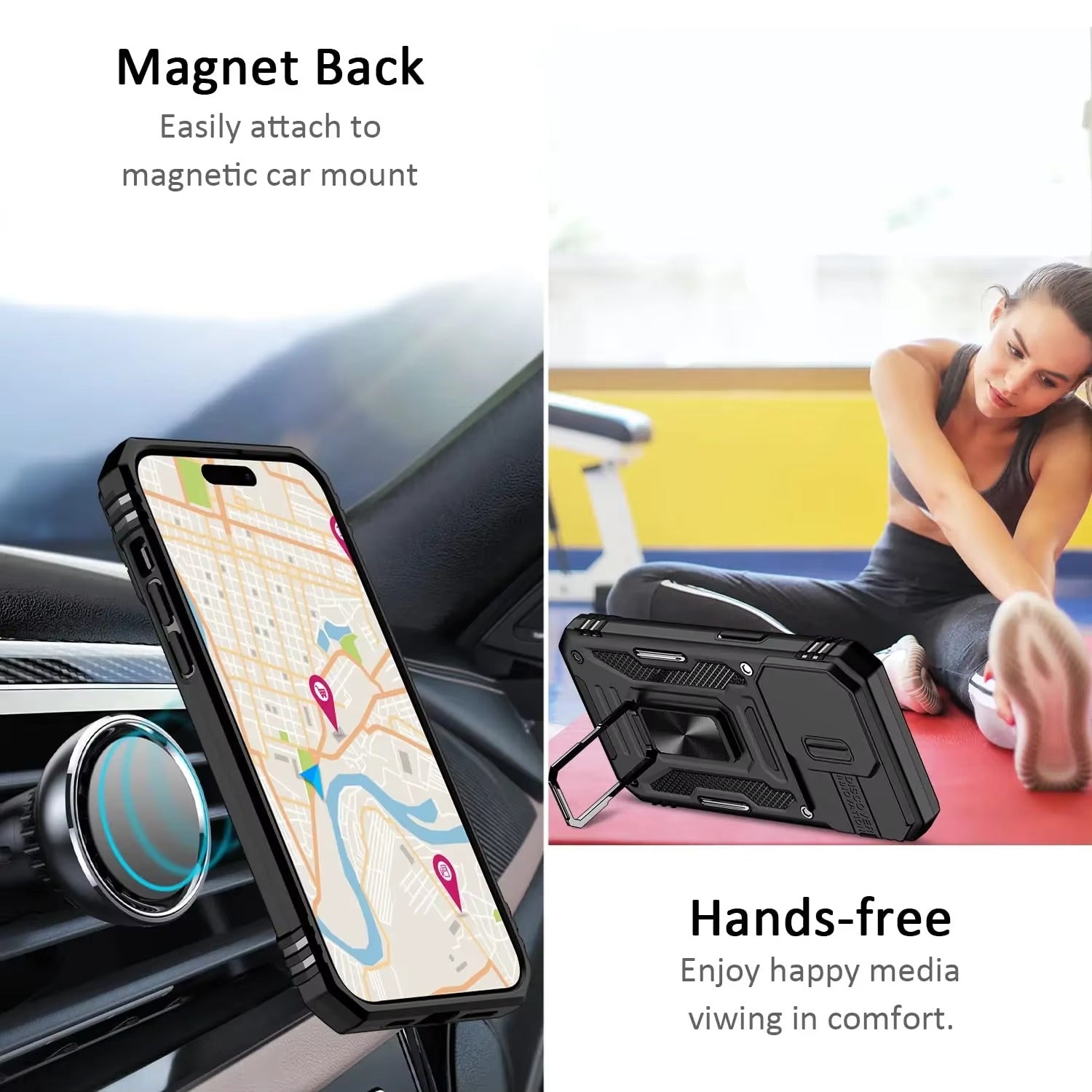 Premium Apple iPhone Case, Camera Protection, Screen Protection, Ultra Thin, Shockproof, Magnetic, Full All Around Protection