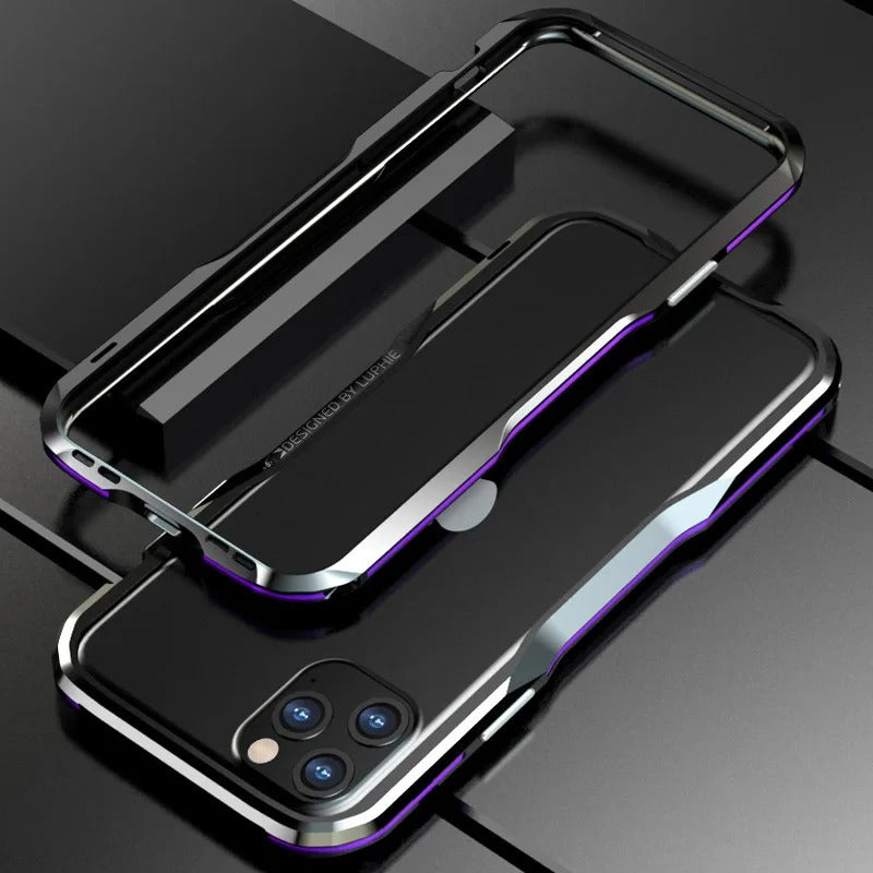 Luxury Apple iPhone Case, MagSafe Compatible, Camera Lens & Screen Protection, Ultra Thin, Shockproof, Magnetic Full All Around Cover – Aviation Aluminum Metal Frame Bumper Case with Sleek Protective Design