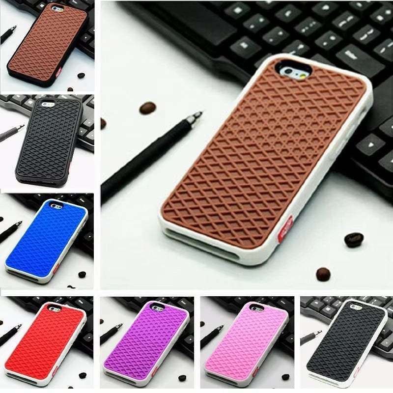 Premium Apple iPhone Case, MagSafe Compatible, Camera Lens & Screen Protection, Ultra Thin, Shockproof, Magnetic Full All Around Cover – Waffle Sport Shoe Sole Texture Silicone Case with Grippy Back Design