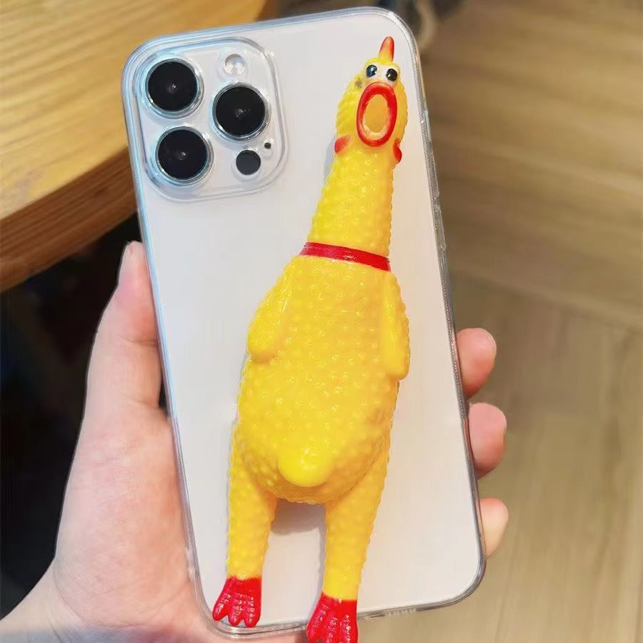 Premium Apple iPhone Case, MagSafe Compatible, Camera Lens and Screen Protection, Ultra Thin, Shockproof, Magnetic, Full All Around Protection, 3D Scream Chicken Cover