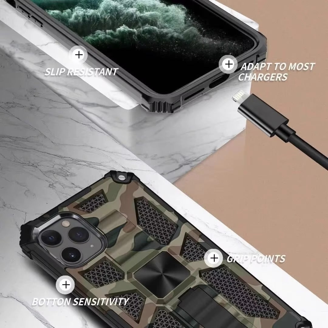 Robust Apple iPhone Case, MagSafe Compatible, Camera Lens Protection, Screen Protection, Ultra Thin, Shockproof Hybrid